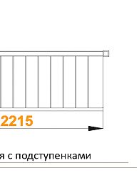 Межэтажная лестница ЛС-10м с подступенками 
