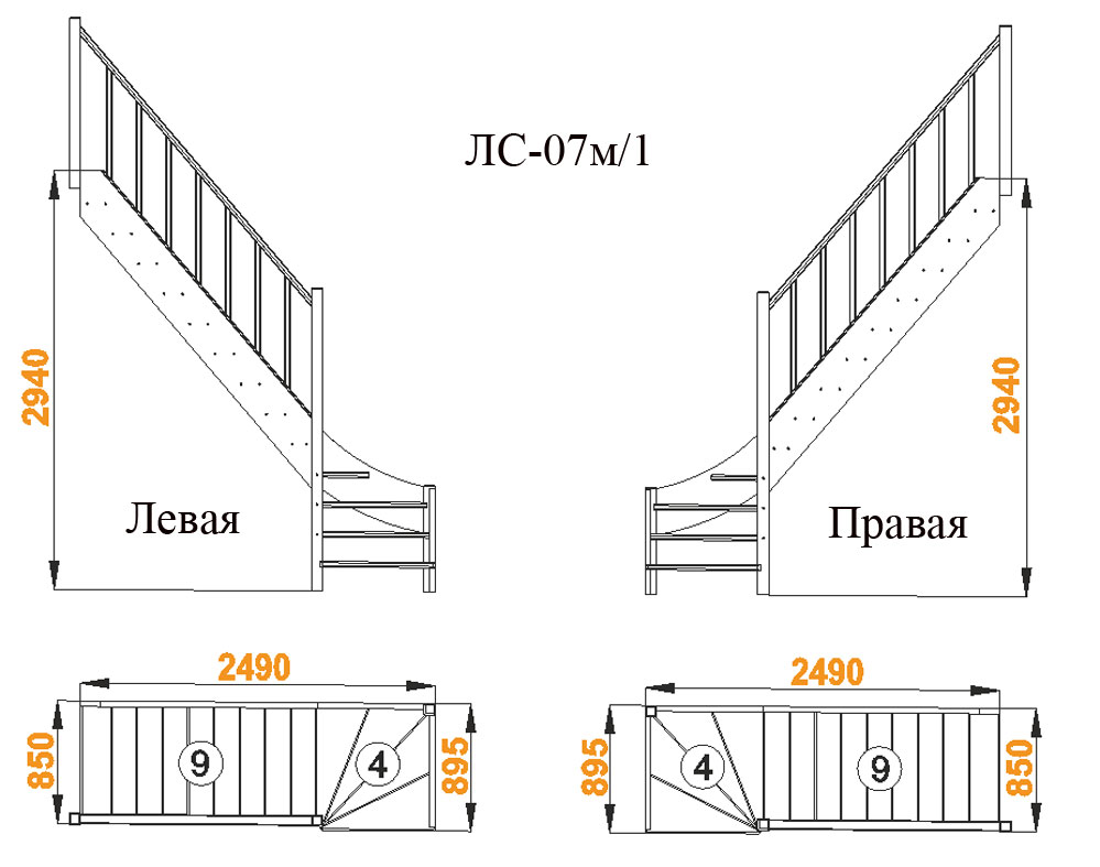 Какая ширина лестницы на второй