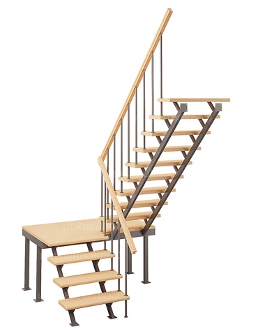 Межэтажная лестница ЛЕС-06 левозаходная