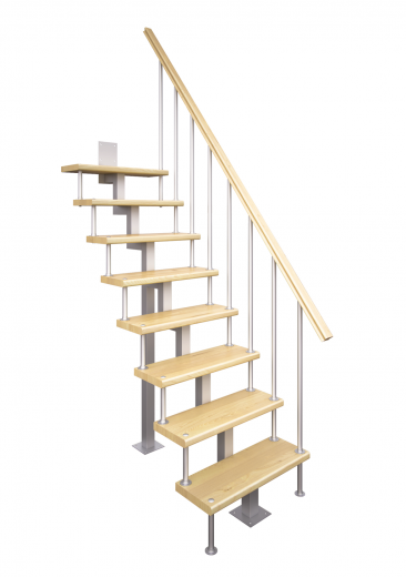 Модульная  лестница прямая